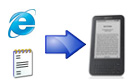 text html to kindle